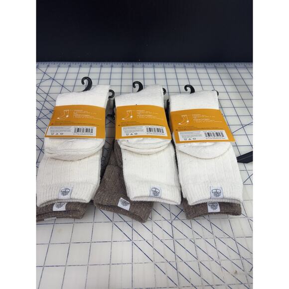 NWT TIMBERLAND WOMEN'S BOOT SOCKS 2 PAIR MULTICOLOR‎ Sz US 6.5 - 9.5 LOGO - Picture 6 of 6